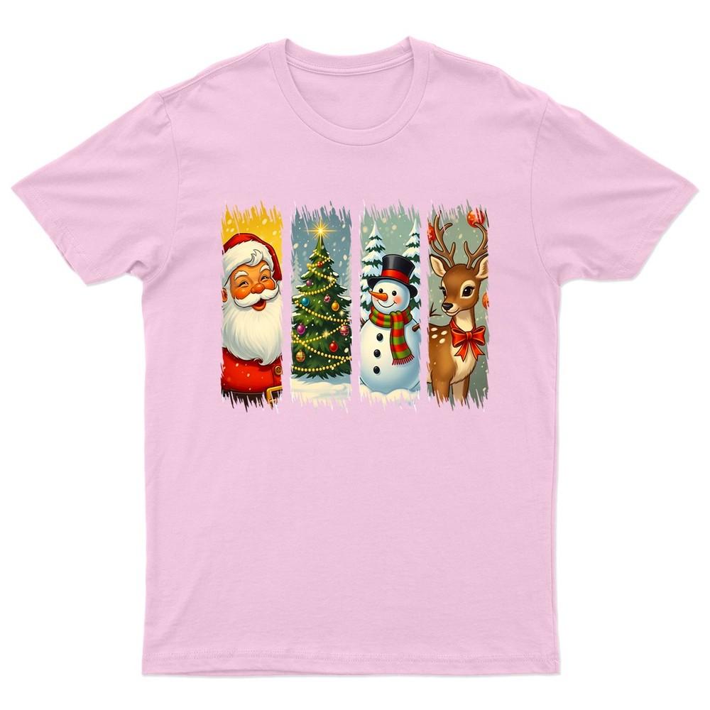 Christmas Holiday Santa SnowUnisex TShirt Unisex Gift Retro Funny Unisexs Vintage