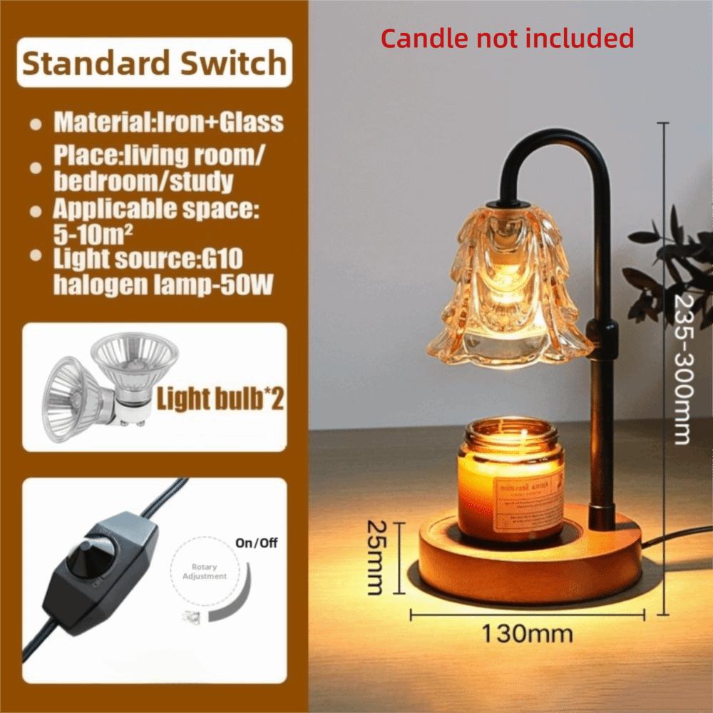 

Adjustable Candle Warmer Lamp with Timer and Dimmer Home Decor Electric Wax Warmer Anti-Glare Wax Melt Warmer Scented Candles EU Plug
