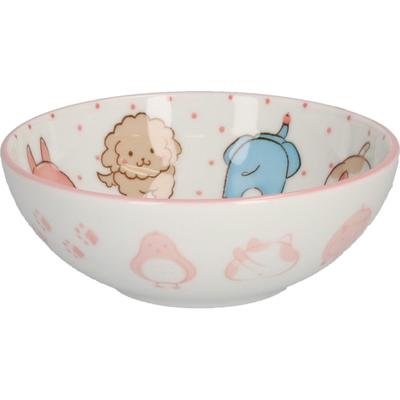 Mino Ware Kindergeschirr Schüssel ca.. 12 x 4.5cm Spülmaschinenfest Mikrowellengeeignet Tier Hergestellt in Japan 132-1815