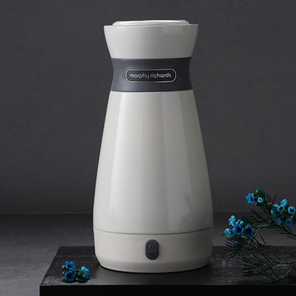 

Чайник для путешествий с вакуумной изоляцией, 500 мл, портативный автомобильный чайник с внутренней емкостью из нержавеющей стали, подходящий для замачивания сухого молока, изолированный чайник AU серебряный серый