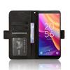 Leather Flip Case with Multi-Card Slots for TCL 501 4G Phone (Model: T433D)