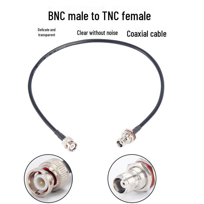 TNC Male To BNC Male Adapter Cable: 50 Ohm Microphone Antenna Extension