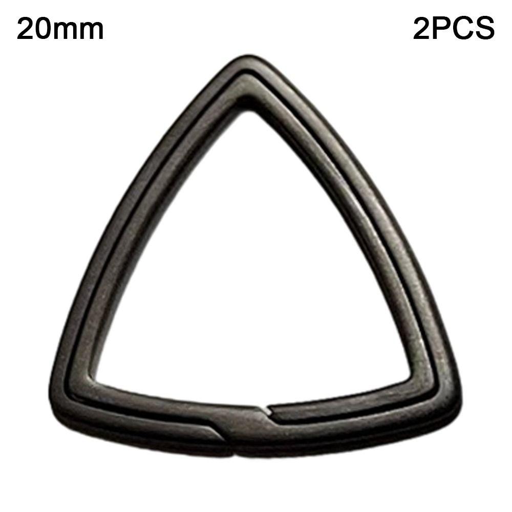 

2 шт. Титановый сплав брелоки супер легкие брелки пряжка мужской креативный подарок 20mm-Round Edges