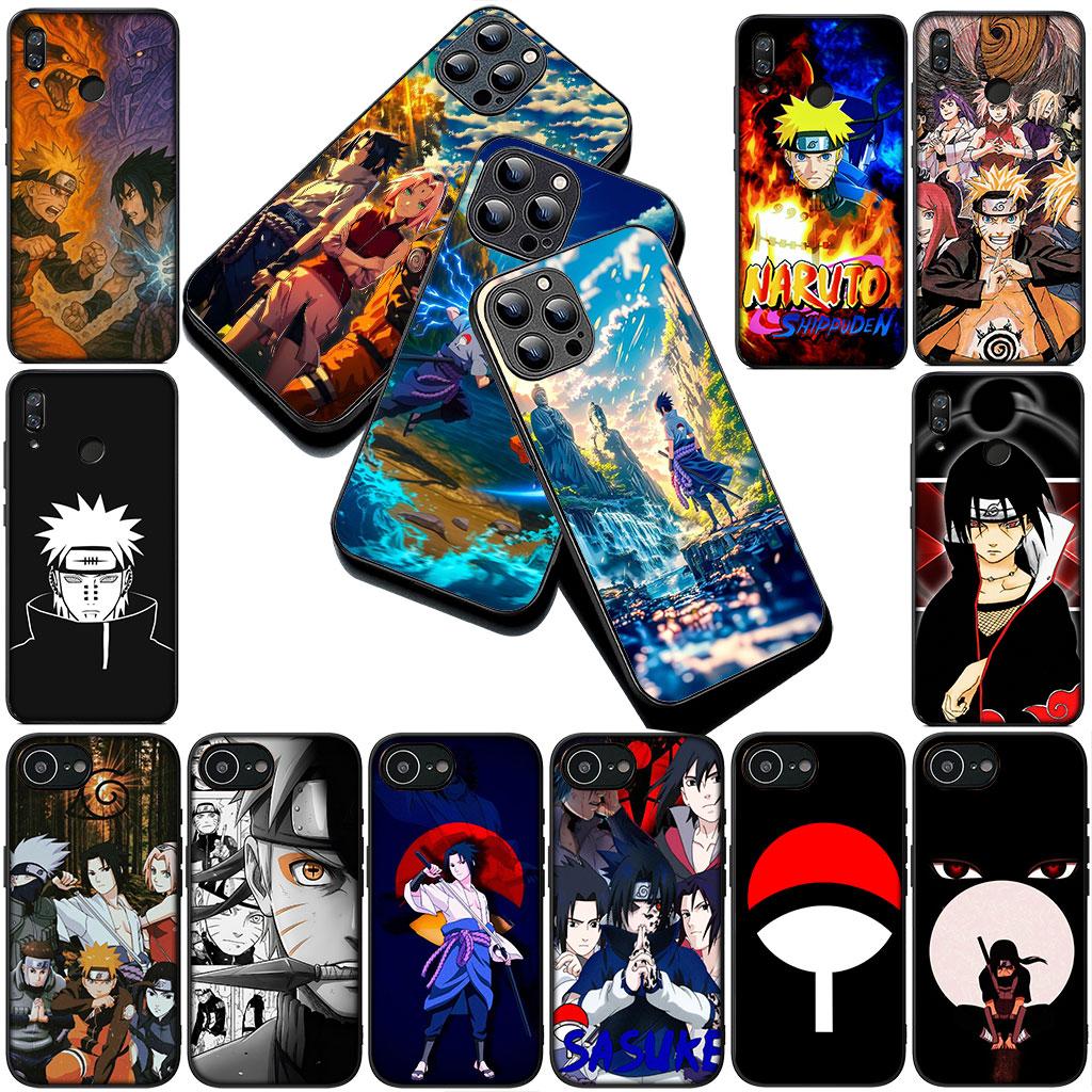 Phone Cover for Apple iPhone 16 14 15 Plus 11 Pro Max 16E ProMax + 16Plus 15+ 14+ Soft Silicone Case Narutos Uchiha Sasuke