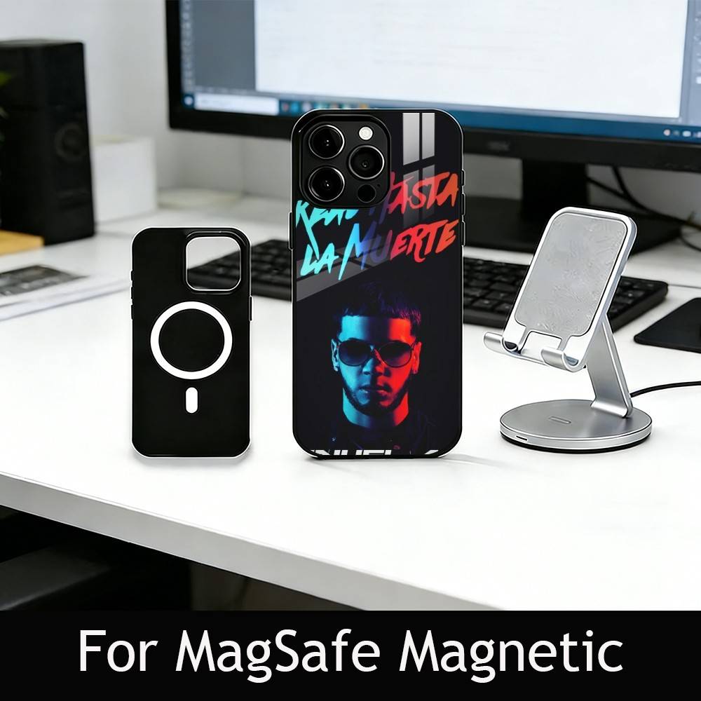 Rapper A-Anuel AA R-Real Phone Case For iPhone17,16,15,14,13,12,11 Plus,Pro Magnetic with Magsafe Wireless Charging