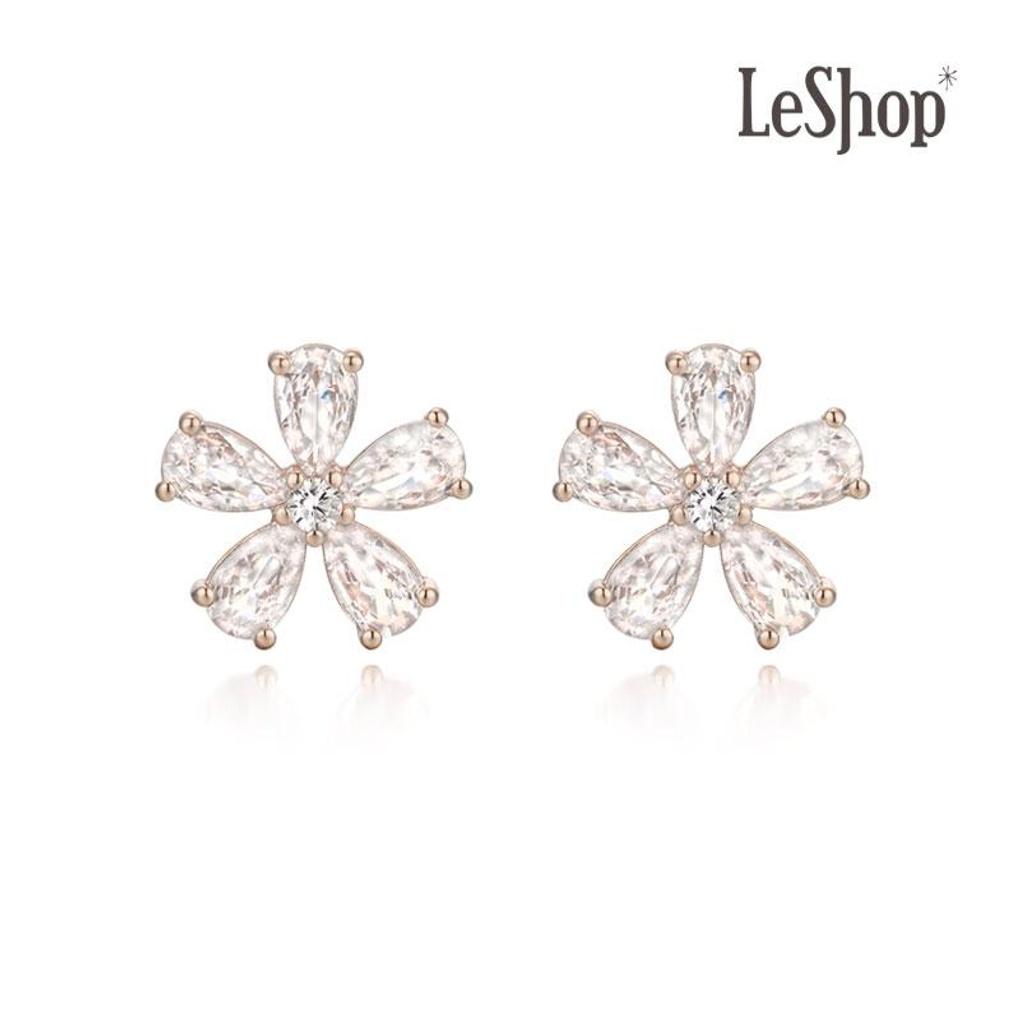 

[LsSHOP] 14K Blossom Earrings (Gold Plated)_LJ5134BRE rose gold