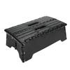 Portable Folding Step Stool Black Step Ladder for Elderly Pregnant Bathroom Travel Use