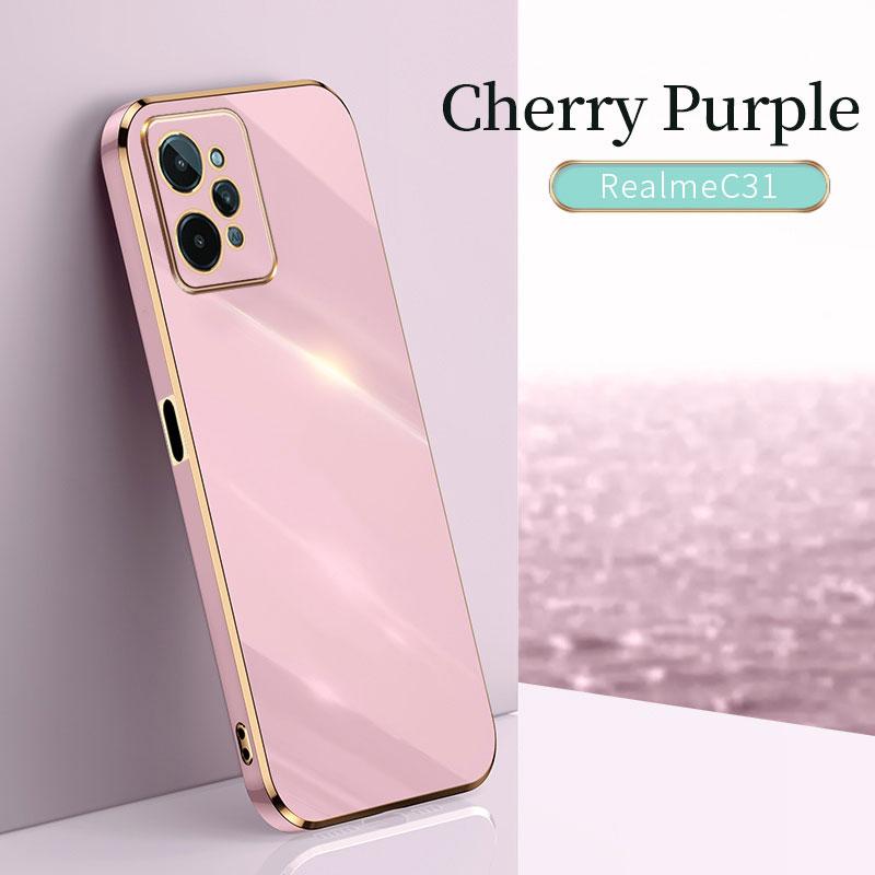 

Для Realme C31 C35 C33 C55 C17 7I XT защитный чехол с гальваническим покрытием противоударный Realme GT Neo 2 3 3T чехол силиконовый мягкий ТПУ Realme C17