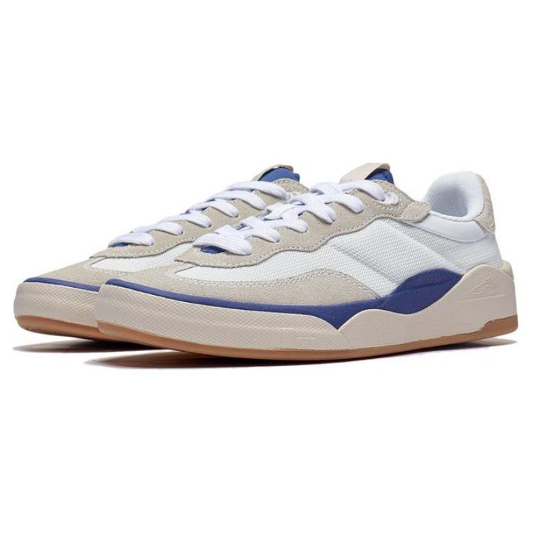 Li Ning Skategeneral Non-Slip Wear-Resistant Breathable Low-Top Skate Shoes Men Sneakers Cloud-White AEPSA49-5