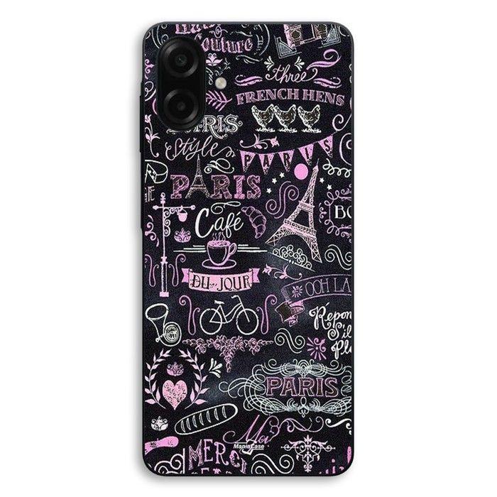 Hülle Für Samsung Galaxy A08 Paris Frankreich Kaffee Maniacase schwarz