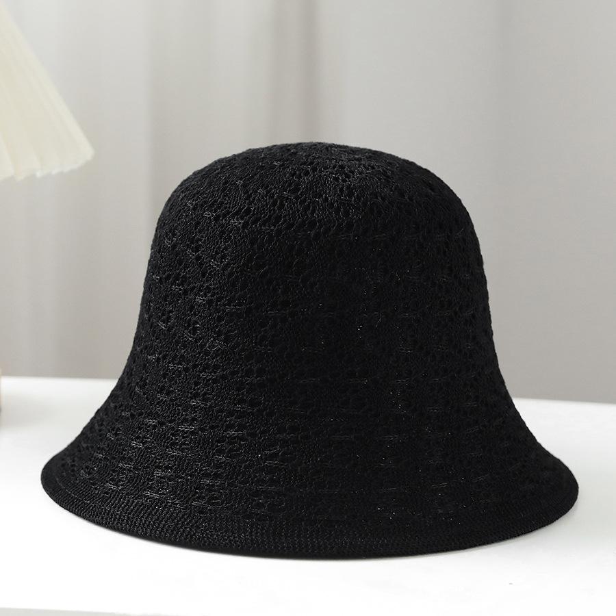 

New 4 Colorways Summer Bucket Hats Cap For Women Double layer Spring Fisherman Hat Outdoor Foldable Suncreen Beach Hat Wholesale чёрный