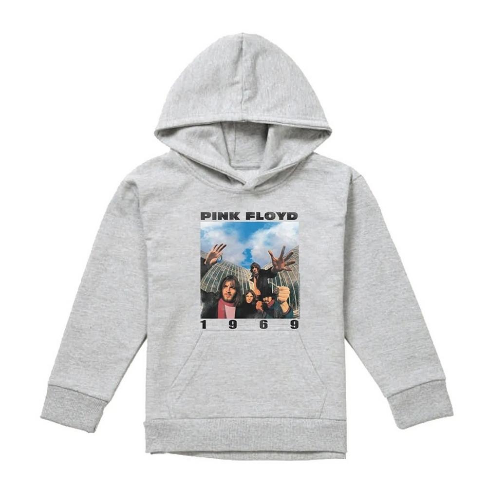 Pink Floyd Childrens/Kids 1969 Group Shot Heather Hoodie