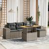 VidaXL Garden Lounge Set with Cushions 6 Pcs, Patio Sofas, Patio Furniture Set, Outdoor Furniture, Grey 3275923
