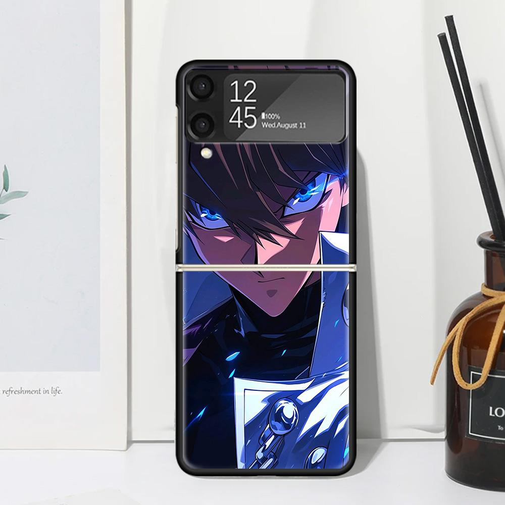 Game Yu-Gi-Oh Phone Case Cover for Samsung Galaxy Z Flip 7 6 5 4 3 5G Flip3 Flip4 Flip5 ZFlip6 ZFlip7 Black Fundas Galaxy Z Flip