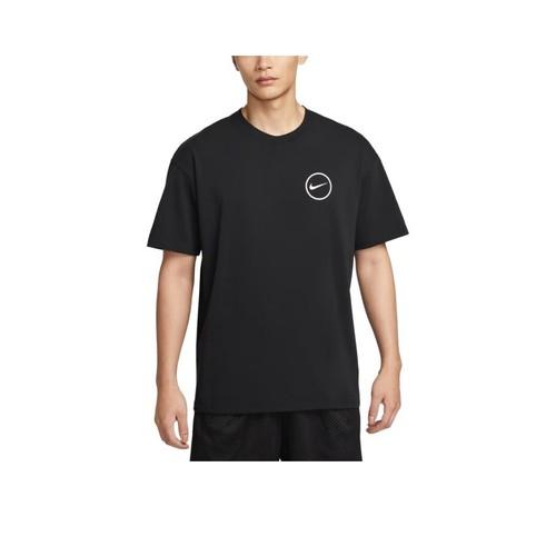 Nike Men s Black Crew Neck Basketball Simple Short-Sleeve T-Shirt S чёрный