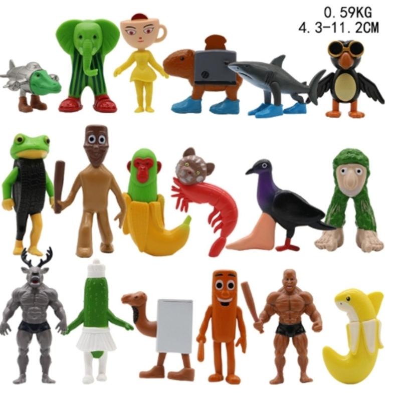 Funny Tung Tung Tung Sahur Figure Gift for Animal Lover, Humor Enthusiasts Sculpture Statue, Funny 3D Figurines