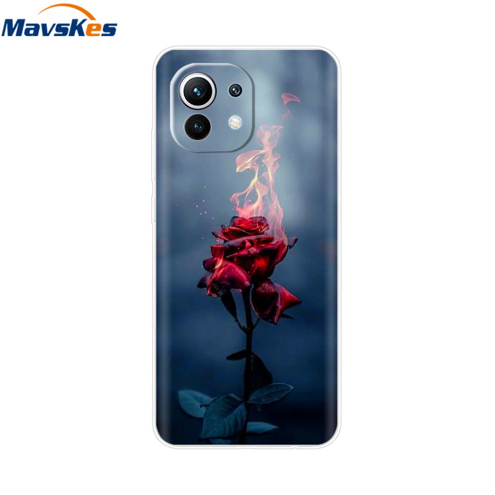 Clear Case for Xiaomi Mi 11 Lite NE 5G Mi11 lite Soft TPU Transparent Shockproof Phone Cover For Xiomi Mi11lite Mi 11 lite NE 5G