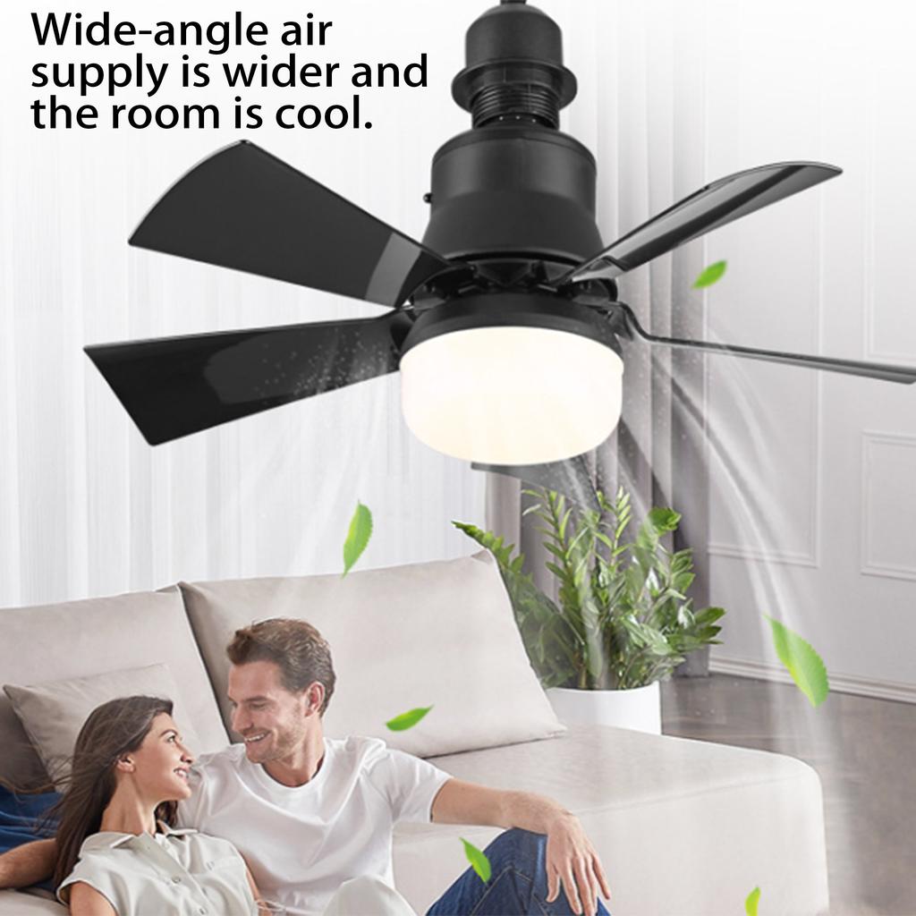 Ceiling fan lamp with dimming function, remote control, lightweight, lighting for living room, dining table and ceiling fan,