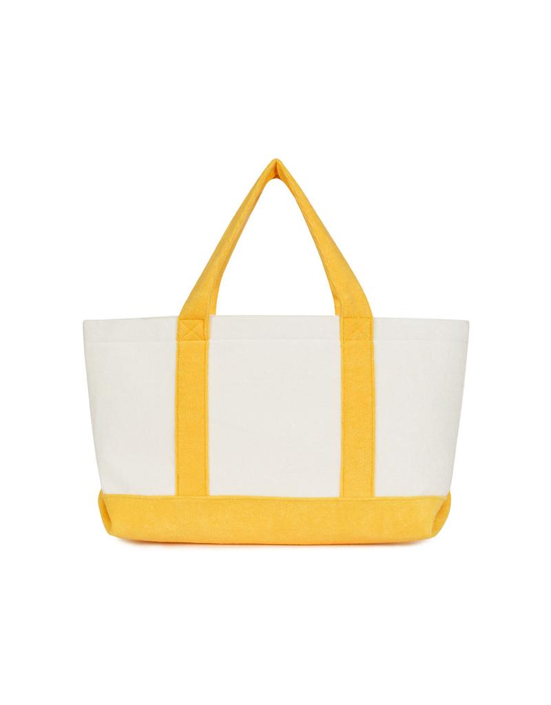 Mmlg [Mmlg] Terry Tote Bag (Ivory / Yellow)
