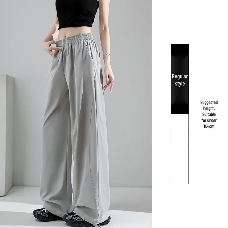 Women s Dark Blue Quick-Dry Wide-Leg Cargo Pants - Spring/Summer 2026 Collection XL (125-140 lbs)