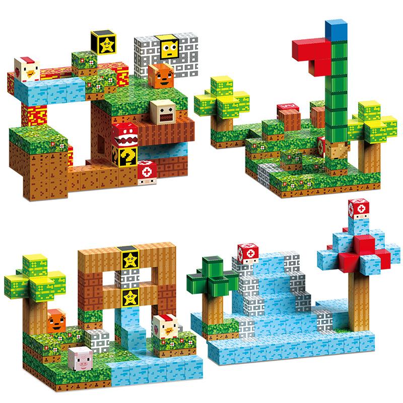 Factory 703 My Magnetic World Block Diy Build New Mary Magnetic Building Block Puzzle Puzzle Puzzle Toy