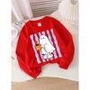 Kids Crewneck Sweatshirt, Fun "Pumpkin Mug" Pattern,Daily Casual Top for Spring & Autumn