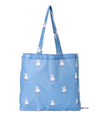 Miffy BLÅ BLOMMA Shopping Medium Eco Praktisk Väska Väska, Storlek, Väska,