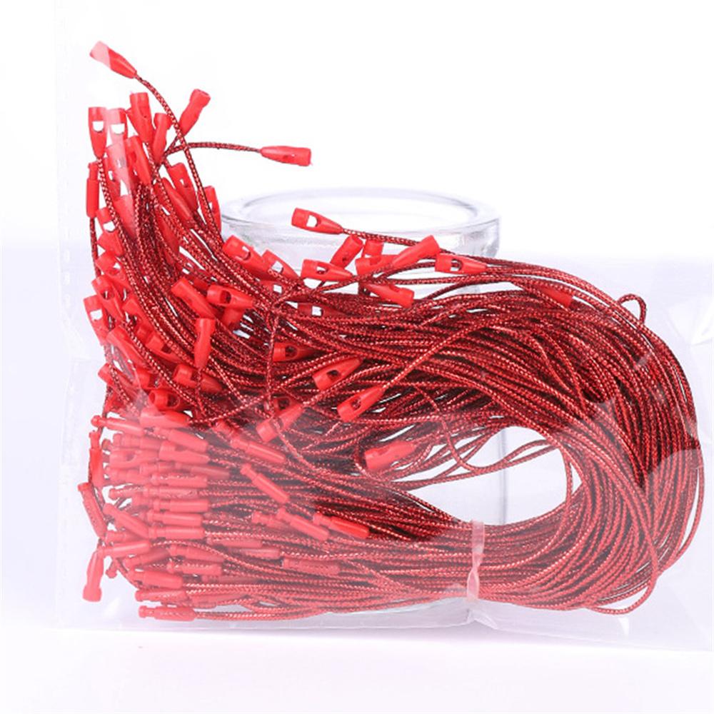 100Pcs Christmas Ornaments Hanger String Ornament Hook Ropes Precut String with Snaps Locking for Xmas Ornament Hanging Decor