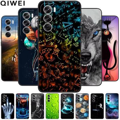 For Oppo Reno 12 12 Pro 5G Case Animals Painted Soft TPU Silicone Cover for OPPO Reno12 12 / Reno 12Pro Protect Bumper Coques