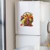 Simulated Fruit Bamboo Basket Restaurant, Kitchen, Home Background and Wall Beautification Stickers