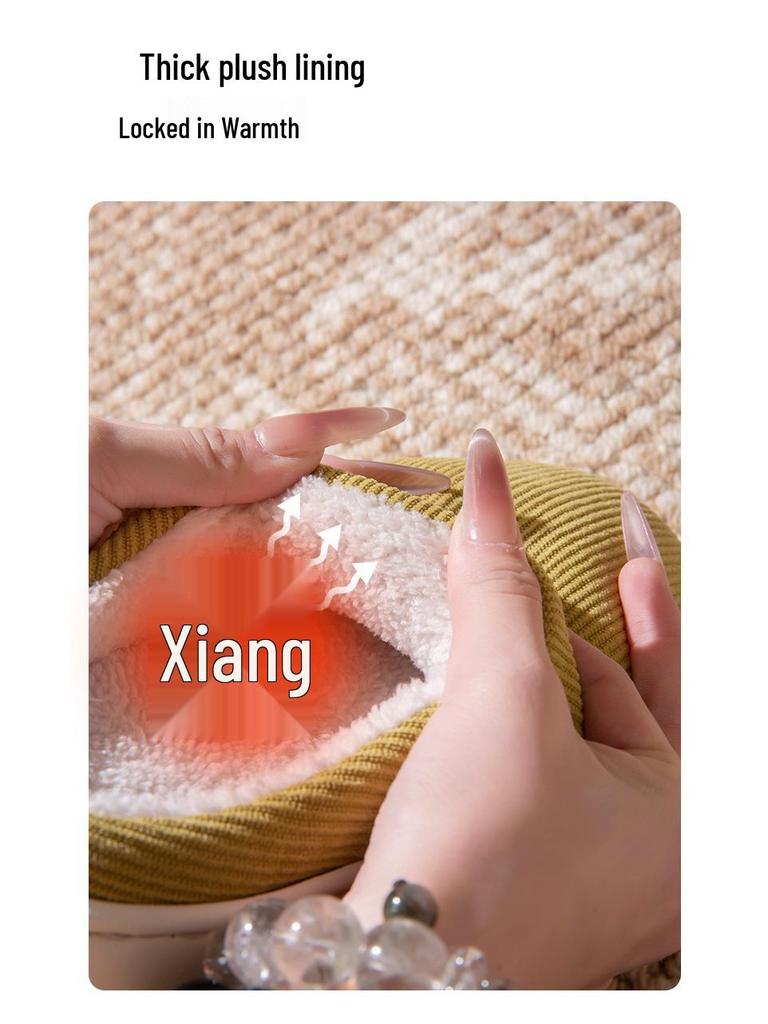 2025 Nieuwe Herfst/Winter Dikke Zool Elastisch Katoenen Pantoffels - Warm, Antislip en Comfortabel voor Mannen en Vrouwen