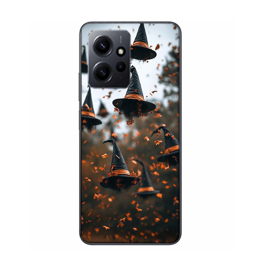 Halloween Wizard Hat Horror Fun Phone Case For Redmi 12 13C 12C 15C 9 10 10C Note 13 Pro Plus 14 15 Pro 9T 9C 9A TPU Soft Cover