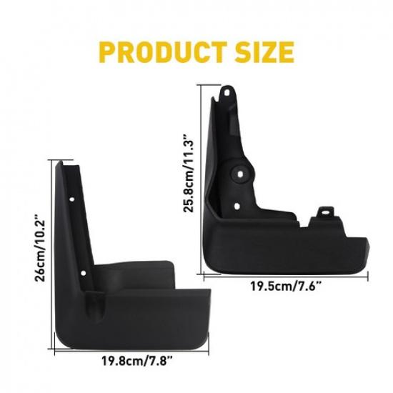Fit Toyota Corolla  Protective Splash Guards Flaps Mud Mudguards Accessories