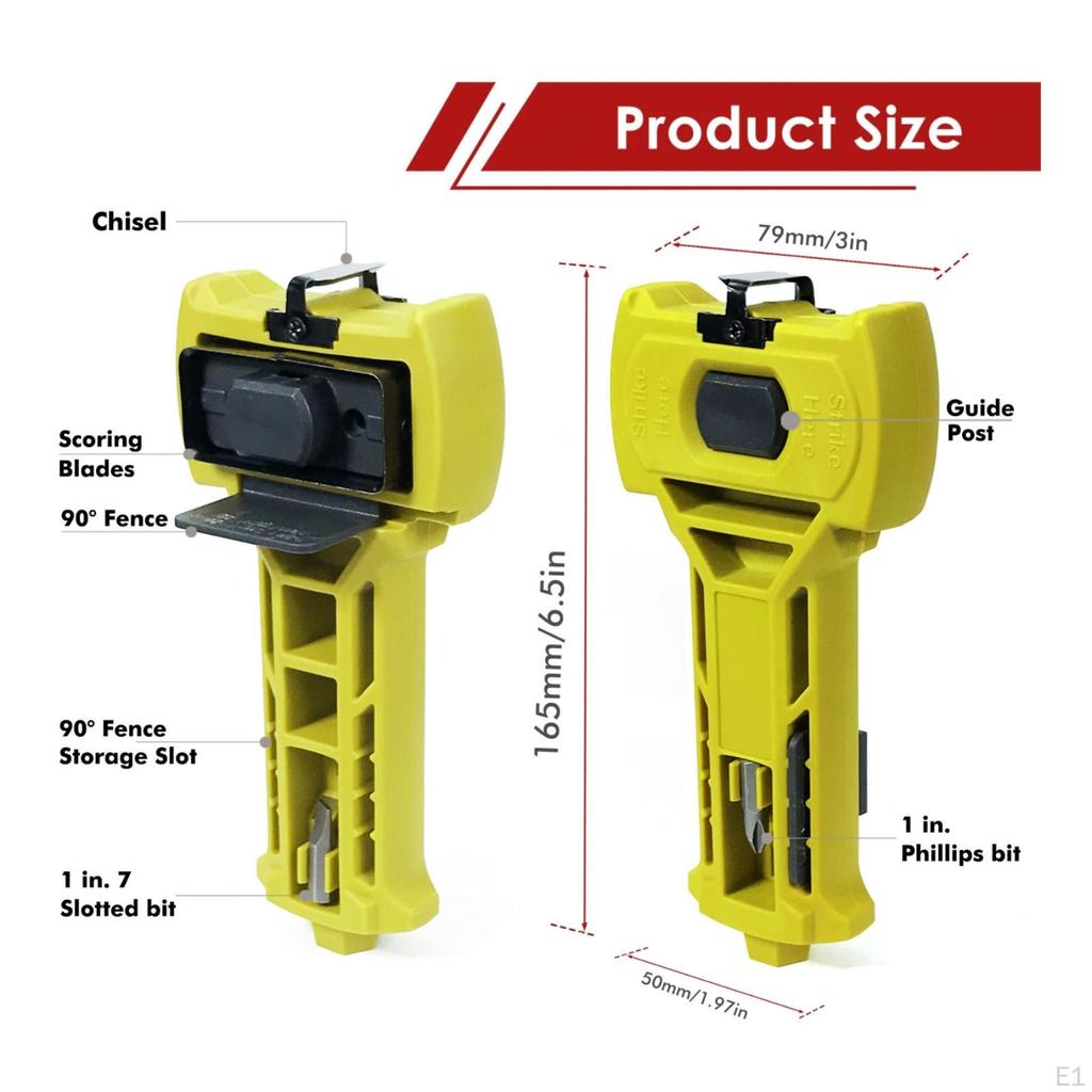 Door Latch Mortising Tool Switchable Installation Metal Cutting Parts Mortise