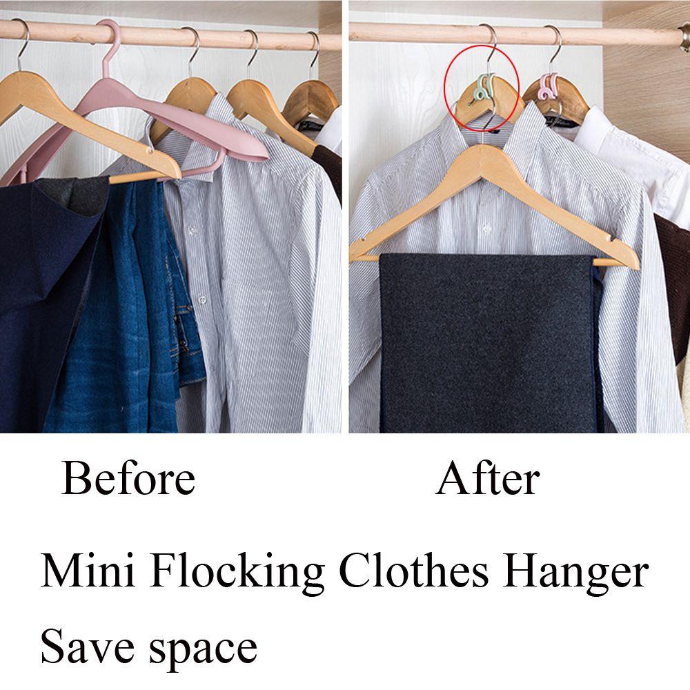 5/15Pcs Antislip Household Home & Living Clothes Hanger Storage Rack Hanger Holder Closet Organizer