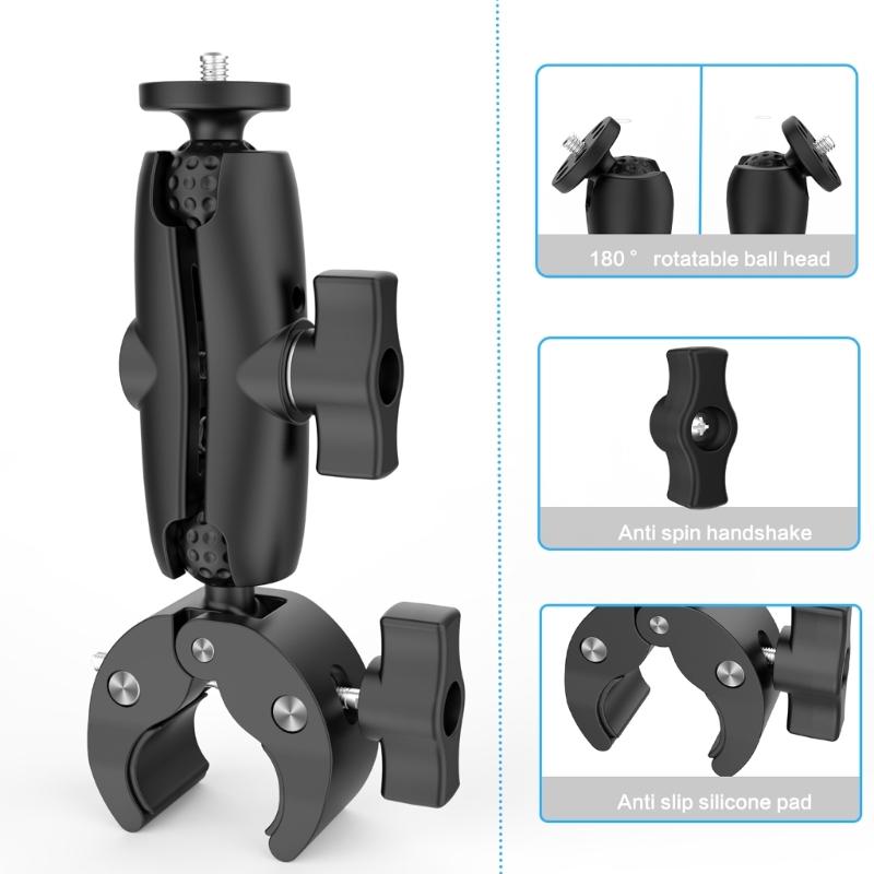 Secure Mount Bracket for Action Cameras Clamp Mount Enhances Filming Experience Easy to Use Recording Solution