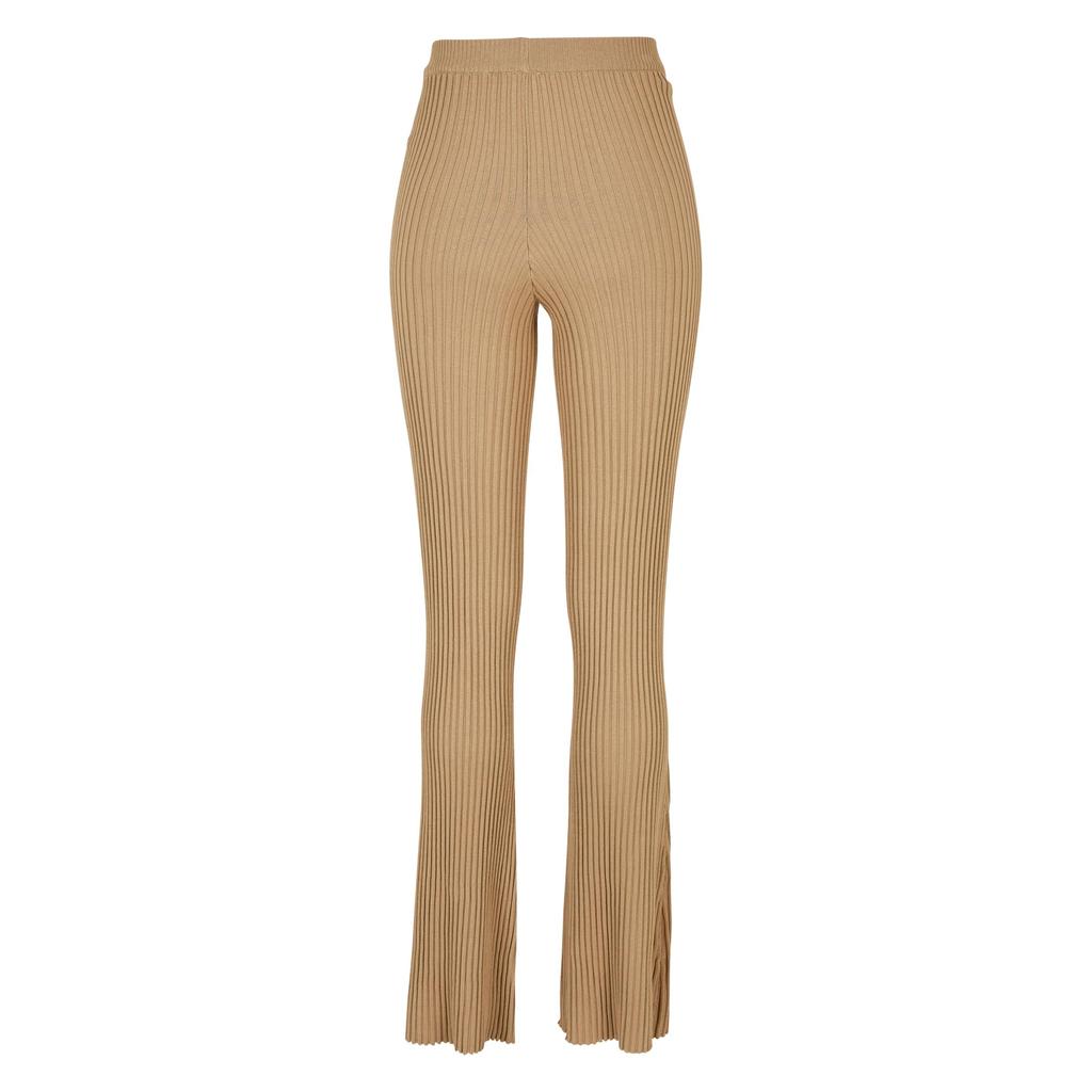 Urban Classics Womens/Ladies Knitted Ribbed Flared Leggings