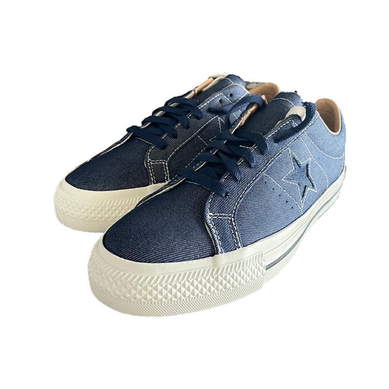 Converse One Star Pro Vintage Casual Low-Top Board Shoes Unisex Denim Blue