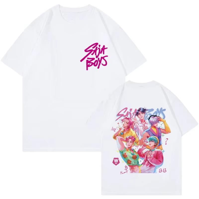 Kpop Demon Hunters Cotton Shirt Huntrix Mira Rumi Zoey Derpy Tiger Tees Gift for Men Women Saja Boys Fans Clothes Trending Tops