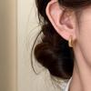 1Pair Fashion Stainless Steel Hoop Earrings For Women Men Gold Silver Color Tiny Cartilage Piercing Trendy Female Hoops Jewelry