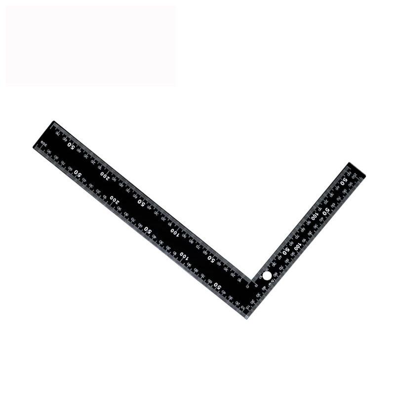 90° L-Shaped Black Iron Woodworking Square & Angle Measuring Tool Standard 90 Degree Iron Measuring Tool