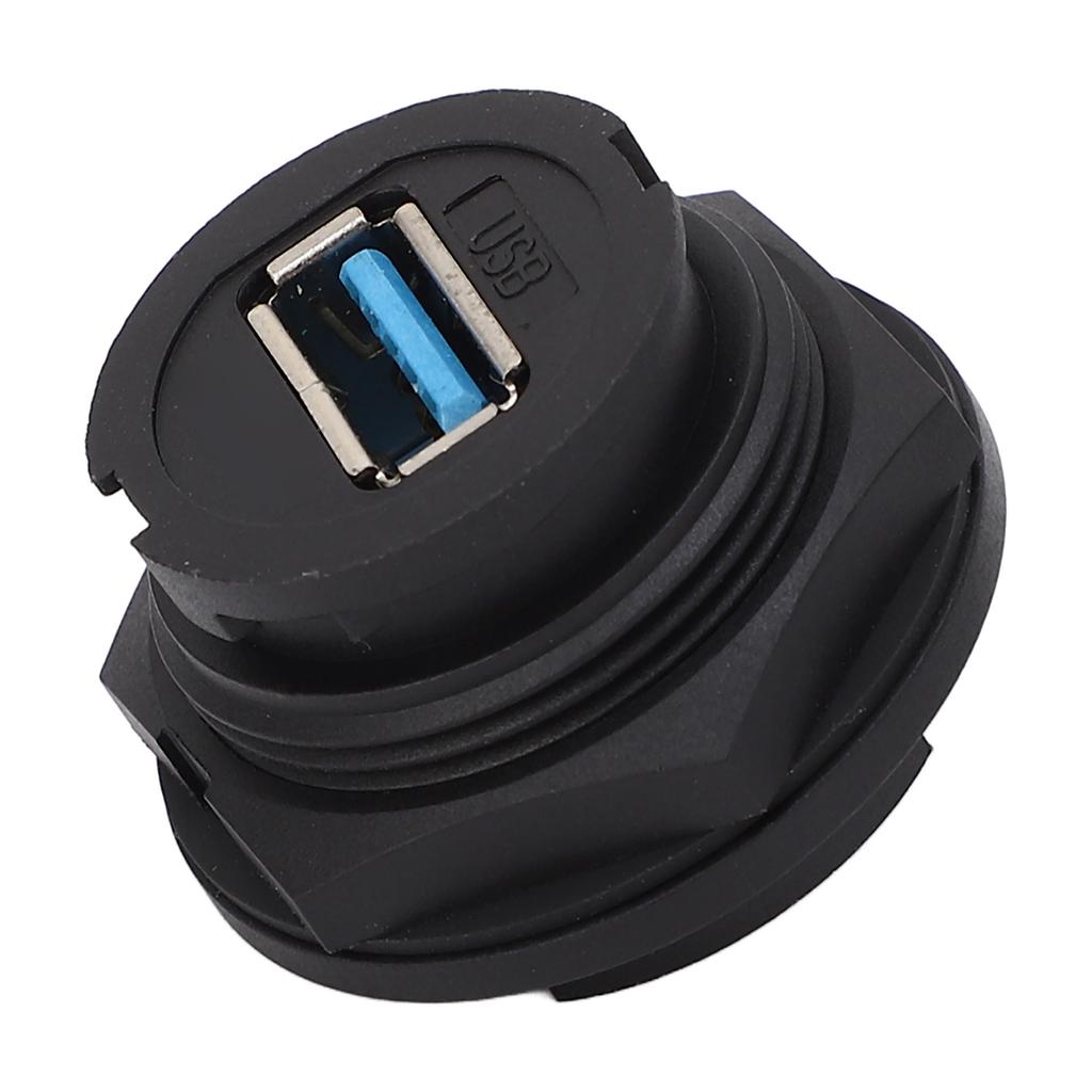 USB 3.0 Waterproof Connector 16 Pin Snap On Socket Female Back Mount PCB Receptacle