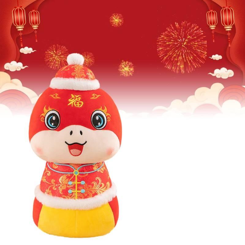 Suit Tang Snake Plush Toys Cartoon Animals Fill Doll Xmas Gift Xmas Garnish