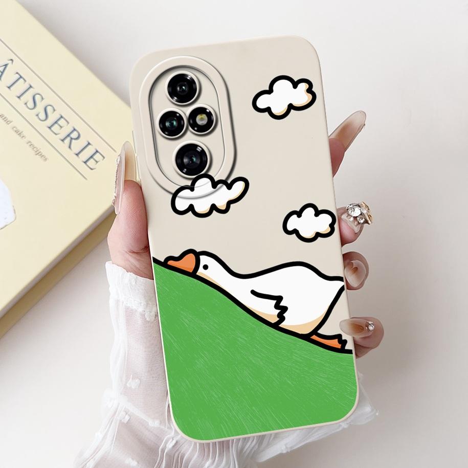 For Honor 200 Pro Case ELP-AN00 Phone Cover Popular Flower Avocado Soft Silicone Matte Fundas For Honor 200Pro Protective Bumper