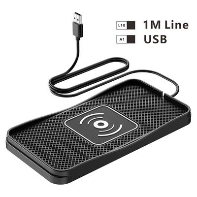 D3 20W Car Wireless Charger with 1m Cable Fast Charging Anti Slip Silicone Pad for Vehicles