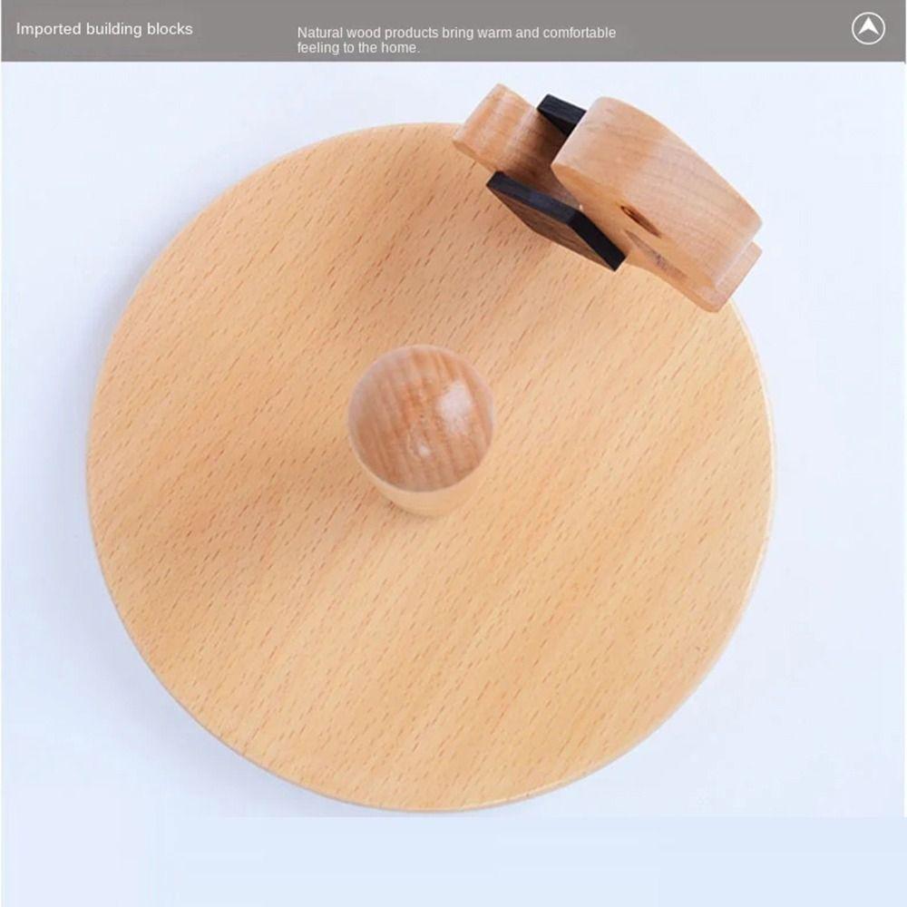 Solid Wood Creative Kitchen Tissue Holder Durable Standing Paper Roll Organizer  Table Top