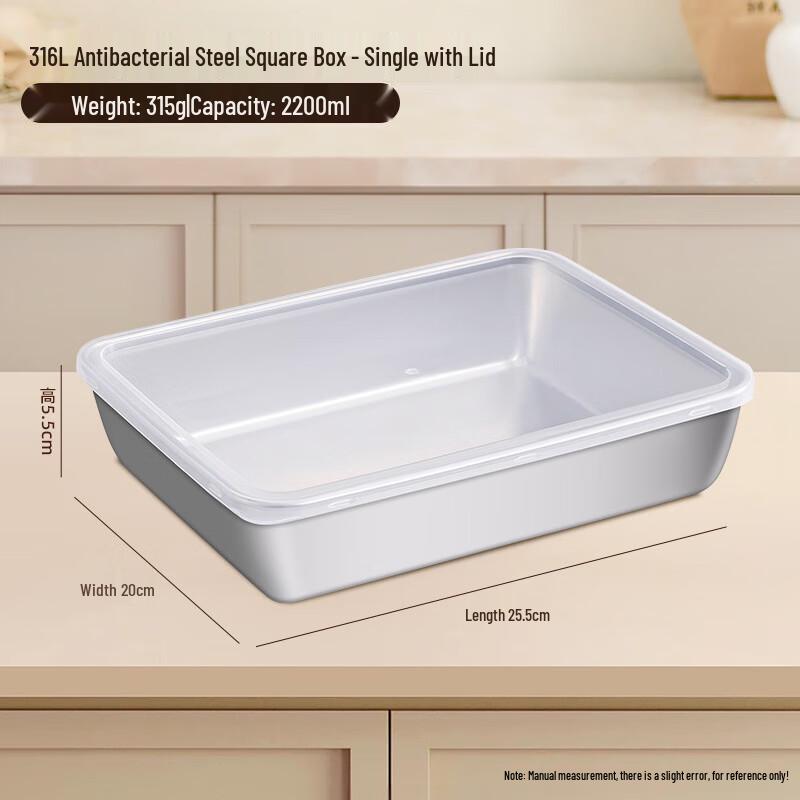 316 Edelstahl Lebensmittelzubereitungs- und Aufbewahrungsbehälter