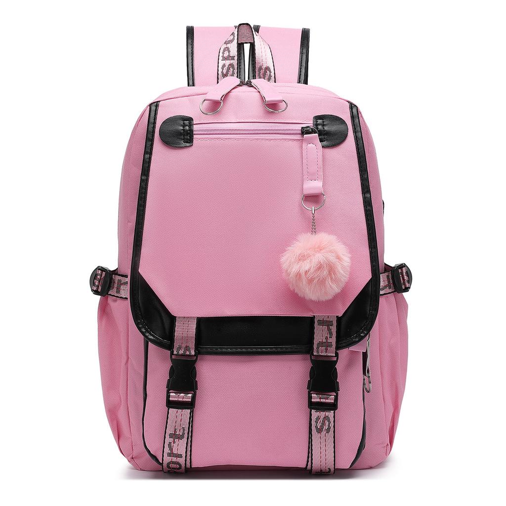 Backpack Female Junior High School Student High School Bag Large Capacity Casual Backpack College Student Computer Bag