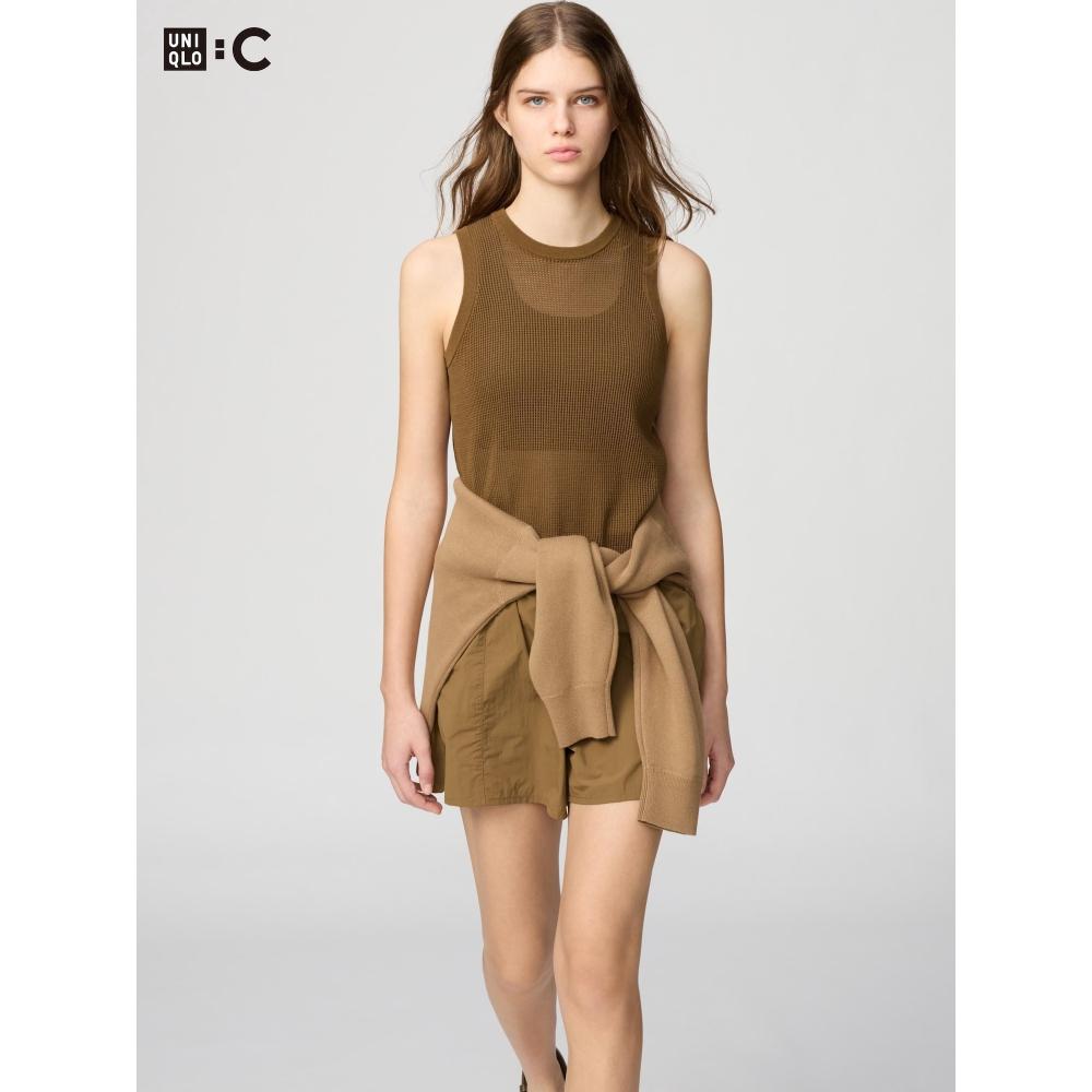 Uniqlo Mesh Crew Neck Sweater  Sleeveless 