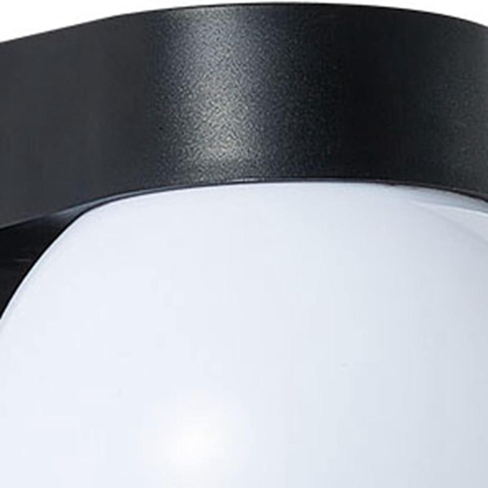 1pcs Black Finish Garden Lamp Round Globe Exterior Wall Light Creative Outdoor Wall Sconce Outdoor
